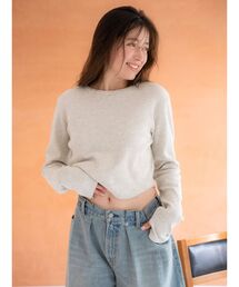 バックオープンハニカムショートロングスリーブTee