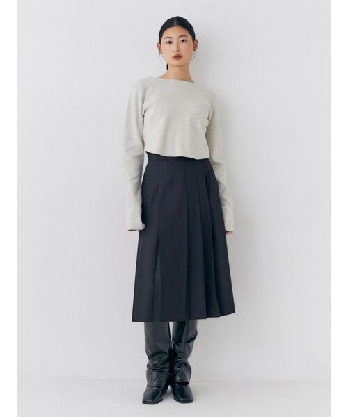 Ungrid(アングリッド)の「バックオープンハニカムショートロングスリーブTee(Tシャツ/カットソー・レディース・ライトグレー/ピンク/チャコールグレー・FREE)」の17枚目の写真