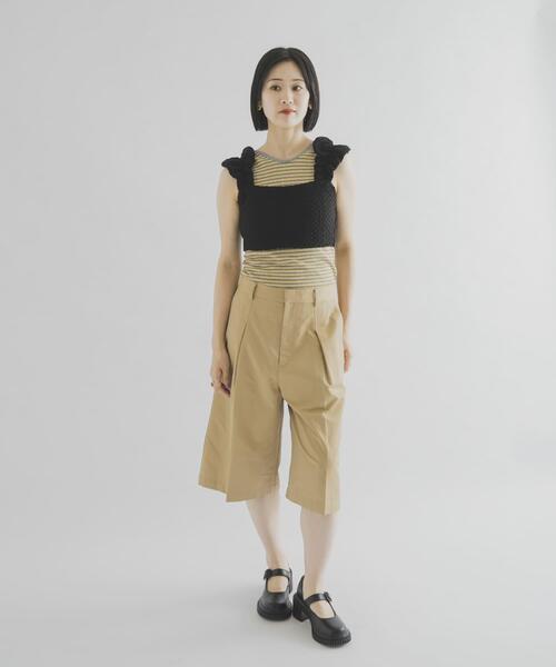 THE GOODLAND MARKET(ザグッドランドマーケット)の「cwtch HALF CHINO PANTS(その他パンツ・レディース・ベージュ系その他/ネイビー・2/1)」の3枚目の写真