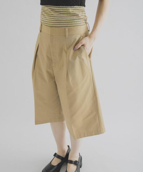 THE GOODLAND MARKET(ザグッドランドマーケット)の「cwtch HALF CHINO PANTS(その他パンツ・レディース・ベージュ系その他/ネイビー・2/1)」の4枚目の写真
