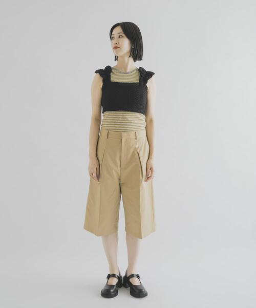 THE GOODLAND MARKET(ザグッドランドマーケット)の「cwtch HALF CHINO PANTS(その他パンツ・レディース・ベージュ系その他/ネイビー・2/1)」の7枚目の写真
