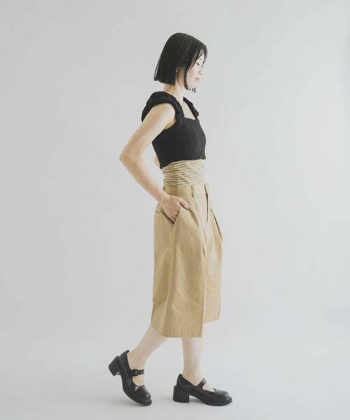 THE GOODLAND MARKET(ザグッドランドマーケット)の「cwtch HALF CHINO PANTS(その他パンツ・レディース・ベージュ系その他/ネイビー・2/1)」の8枚目の写真
