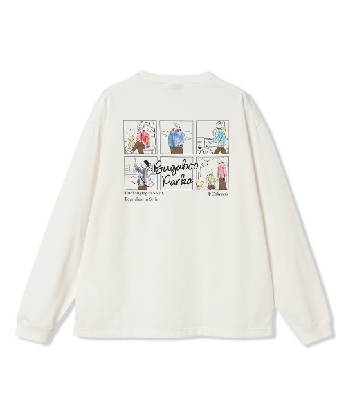 Columbia(コロンビア)の「コロンビア Columbia ロストブルックロングスリーブTシャツ(Tシャツ/カットソー・メンズ・ホワイト/ブラック/グリーン・S/M/L/LL)」の2枚目の写真