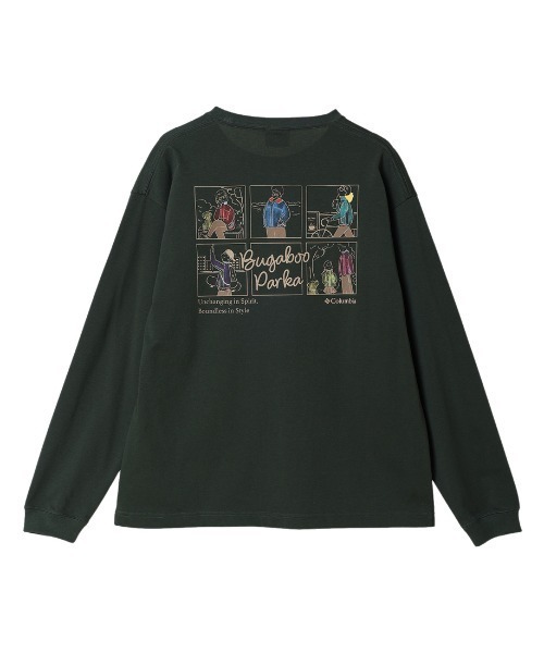 Columbia(コロンビア)の「コロンビア Columbia ロストブルックロングスリーブTシャツ(Tシャツ/カットソー・メンズ・ホワイト/ブラック/グリーン・S/M/L/LL)」の1枚目の写真