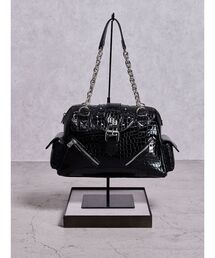 GG bijouエナメルクロコ ボストンBAG