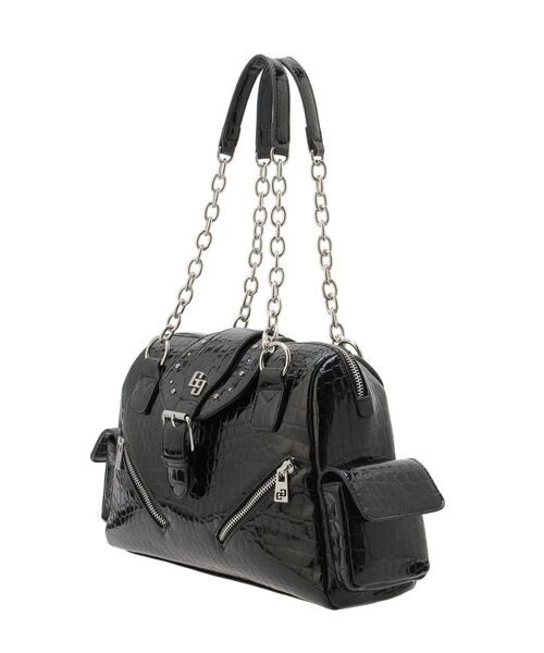 GYDA(ジェイダ)の「GG bijouエナメルクロコ ボストンBAG(ボストンバッグ・レディース・オフホワイト/ブラック・FREE)」の9枚目の写真