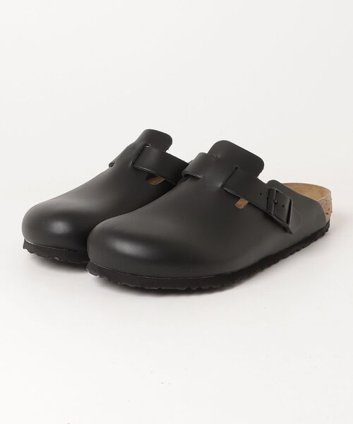 BIRKENSTOCK(ビルケンシュトック)の「【公式】ビルケンシュトック Boston/ボストン ナチュラルレザー(サンダル・レディース・ブラック・28cm【レギュラー幅】/28.5cm【レギュラー幅】)」の1枚目の写真