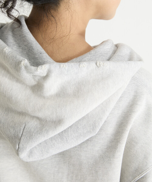 Freada（フリーダ）の「Freada/フリーダ ダメージ加工 フーディー（スウェット・レディース・グレー/レッド・ONE SIZE）」の15枚目の写真