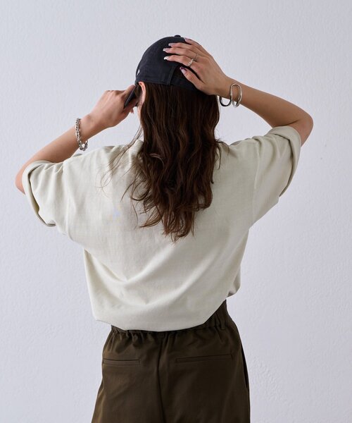 DISCOAT(ディスコート)の「【Enlude】接触冷感ピグメントTシャツ《ユニセックス》(Tシャツ/カットソー・メンズ・ブラック/ブラウン/オフホワイト・MEDIUM/LARGE)」の7枚目の写真