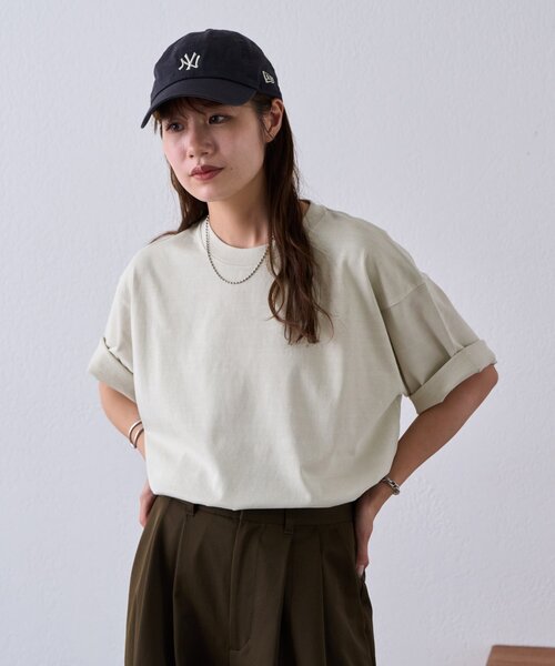 DISCOAT(ディスコート)の「【Enlude】接触冷感ピグメントTシャツ《ユニセックス》(Tシャツ/カットソー・メンズ・ブラック/ブラウン/オフホワイト・MEDIUM/LARGE)」の8枚目の写真