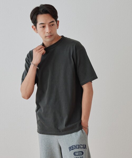 DISCOAT(ディスコート)の「【Enlude】接触冷感ピグメントTシャツ《ユニセックス》(Tシャツ/カットソー・メンズ・ブラック/ブラウン/オフホワイト・MEDIUM/LARGE)」の9枚目の写真