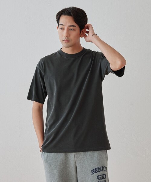 DISCOAT(ディスコート)の「【Enlude】接触冷感ピグメントTシャツ《ユニセックス》(Tシャツ/カットソー・メンズ・ブラック/ブラウン/オフホワイト・MEDIUM/LARGE)」の10枚目の写真