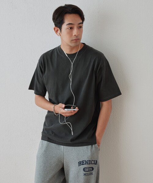 DISCOAT(ディスコート)の「【Enlude】接触冷感ピグメントTシャツ《ユニセックス》(Tシャツ/カットソー・メンズ・ブラック/ブラウン/オフホワイト・MEDIUM/LARGE)」の12枚目の写真