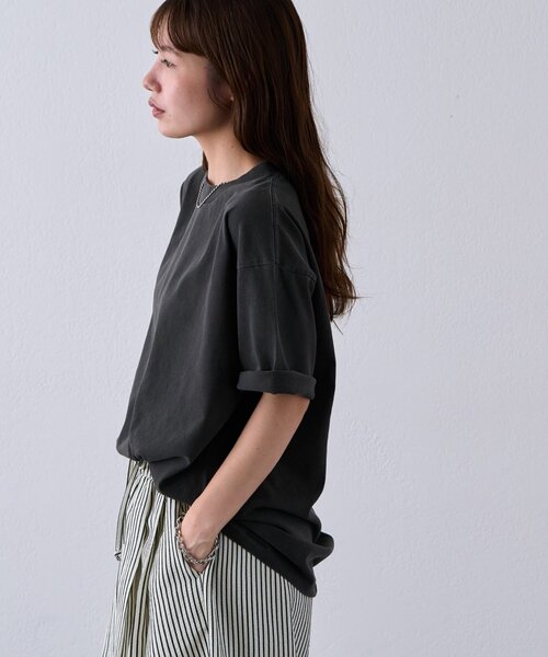DISCOAT(ディスコート)の「【Enlude】接触冷感ピグメントTシャツ《ユニセックス》(Tシャツ/カットソー・メンズ・ブラック/ブラウン/オフホワイト・MEDIUM/LARGE)」の16枚目の写真