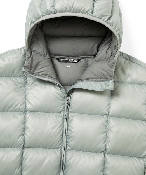 thisisneverthat(ディスイズネバーザット)の「PERTEX Vik Hooded LT Down Jacket(ダウンジャケット/コート・メンズ・グレー/ピンク系その他/ライトグレー/ブラック・XS/S/XL/M/L)」の11枚目の写真