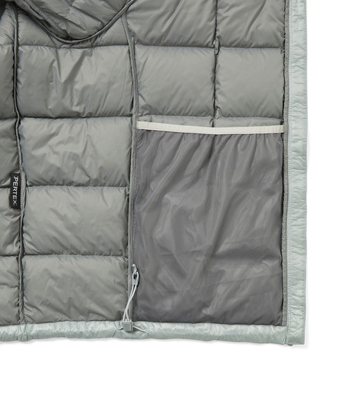thisisneverthat(ディスイズネバーザット)の「PERTEX Vik Hooded LT Down Jacket(ダウンジャケット/コート・メンズ・グレー/ピンク系その他/ライトグレー/ブラック・XS/S/XL/M/L)」の14枚目の写真