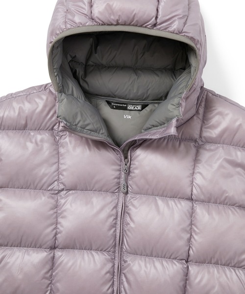 thisisneverthat(ディスイズネバーザット)の「PERTEX Vik Hooded LT Down Jacket(ダウンジャケット/コート・メンズ・グレー/ピンク系その他/ライトグレー/ブラック・XS/S/XL/M/L)」の21枚目の写真