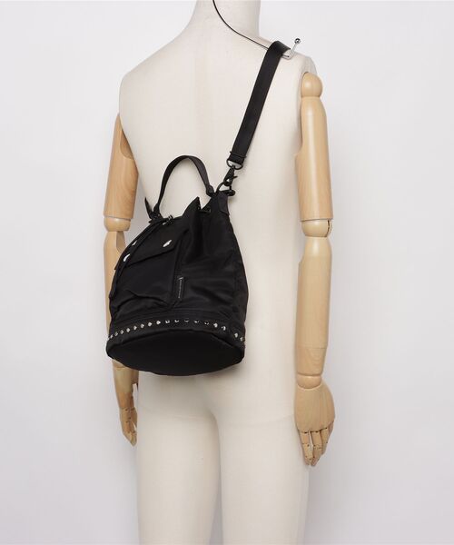 Mackintosh（マッキントッシュ）の「DRAWSTRING BUCKET STUDS（ショルダーバッグ・レディース・ブラック・FREE）」の14枚目の写真