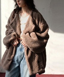 antiqua（アンティカ）の「テディボア ノーカラー ジャケット（その他アウター）」