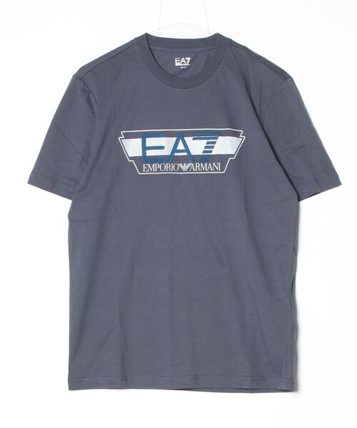EMPORIO ARMANI EA7(エンポリオアルマーニイーエーセブン)の「<オンライン限定>【エンポリオ アルマーニ EA7】コットンジャージーTシャツ ビジビリティ VISIBILITY(Tシャツ/カットソー・メンズ・グレイッシュブルー/キナリ・LARGE/X-SMALL/X-LARGE/SMALL/MEDIUM)」の5枚目の写真