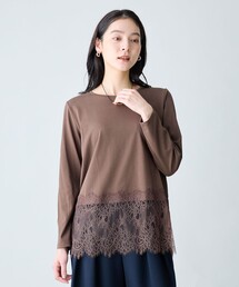 裾レイヤードレースインナー