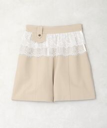 earth music&ecology | レースレイヤードショートパンツ(その他パンツ)