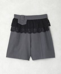 レースレイヤードショートパンツ