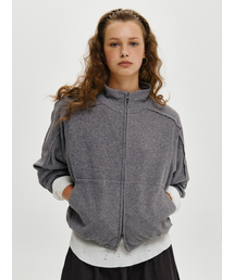 TERRY TRACK JACKET, GRAY