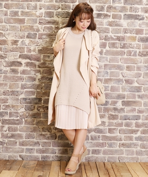 Chico(チコ)の「プリーツスカート(スカート・レディース・アイボリー/ピンクベージュ・FREE)」の10枚目の写真