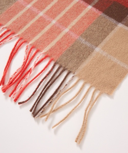 TWEED MILL（ツイードミル）の「【TWEEDMILL】Kneerugストール（ストール/ショール・レディース・オレンジ/ブルー/パープル・フリー）」の5枚目の写真