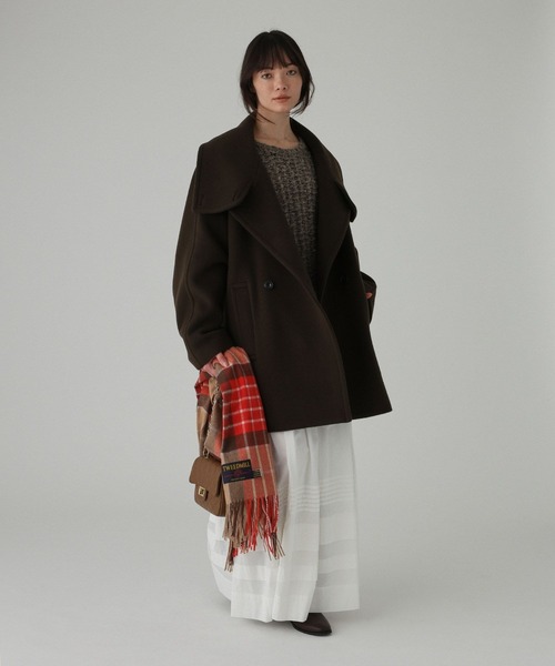 TWEED MILL（ツイードミル）の「【TWEEDMILL】Kneerugストール（ストール/ショール・レディース・オレンジ/ブルー/パープル・フリー）」の10枚目の写真