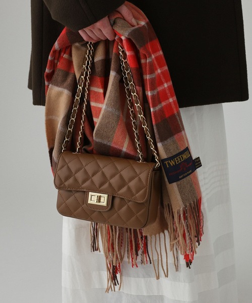 TWEED MILL（ツイードミル）の「【TWEEDMILL】Kneerugストール（ストール/ショール・レディース・オレンジ/ブルー/パープル・フリー）」の11枚目の写真