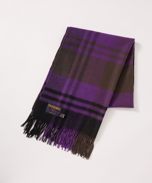 TWEED MILL（ツイードミル）の「【TWEEDMILL】Kneerugストール（ストール/ショール・レディース・オレンジ/ブルー/パープル・フリー）」の16枚目の写真