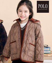 POLO BCS（ポロ ビーシーエス）の「【POLO BCS(ポロ・ビーシーエス)×SLAP SLIP】フード付きキルトアウター(80~130cm)（ブルゾン）」