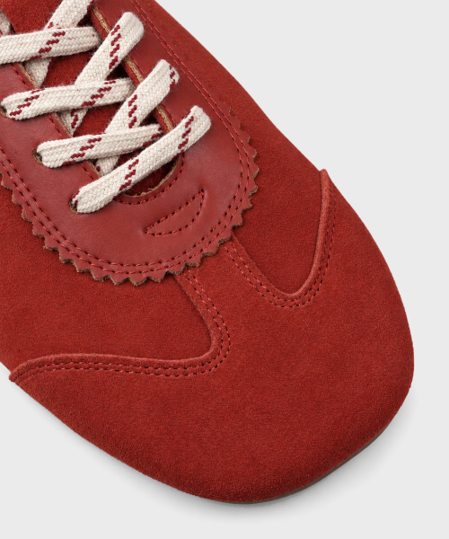 LEIRE（ルアール）の「スエードレザーフラットスニーカー [レッド]（スニーカー・メンズ・その他・26.0cm/28.0cm/29.0cm）」の6枚目の写真