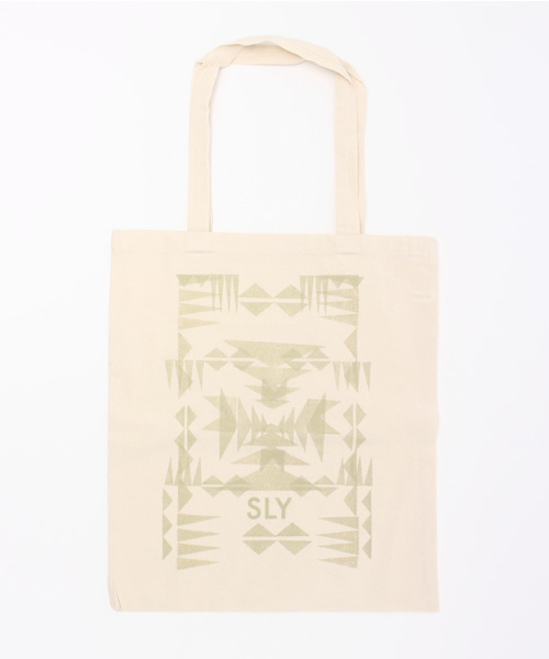 SLY（スライ）の「EDGY柄 TOTE BAG（ショルダーバッグ・レディース・ピンク/ベージュ・FREE）」の2枚目の写真