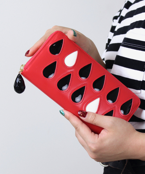 tsumori chisato CARRY（ツモリチサトキャリー）の「ドロップス　ラウンド長財布（財布・レディース・ブラック系その他/ゴールド系その他/ブルー/ピンク/レッド・FREE）」の4枚目の写真