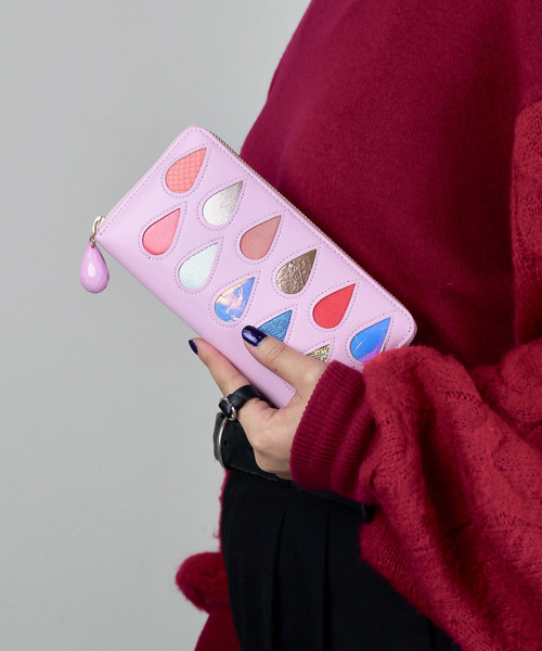 tsumori chisato CARRY（ツモリチサトキャリー）の「ドロップス　ラウンド長財布（財布・レディース・ブラック系その他/ゴールド系その他/ブルー/ピンク/レッド・FREE）」の3枚目の写真