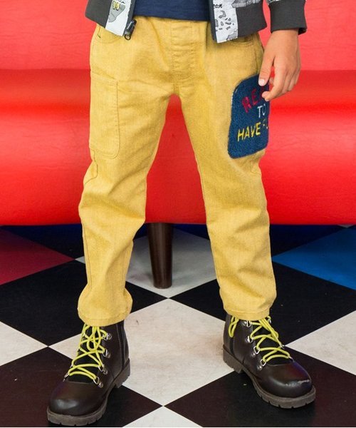 BREEZE（ブリーズ）の「ネット限定 サガラカーゴポケットパンツ（その他パンツ・キッズ・カーキ/インディゴブルー/マスタード・95/90/100/120/110/130/140/80）」の3枚目の写真