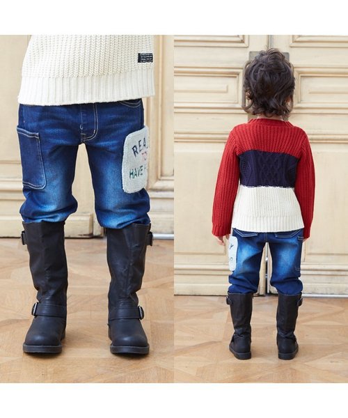 BREEZE（ブリーズ）の「ネット限定 サガラカーゴポケットパンツ（その他パンツ・キッズ・カーキ/インディゴブルー/マスタード・95/90/100/120/110/130/140/80）」の16枚目の写真