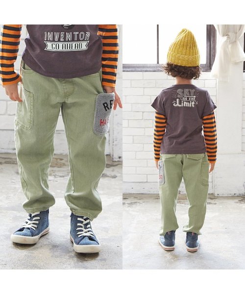 BREEZE（ブリーズ）の「ネット限定 サガラカーゴポケットパンツ（その他パンツ・キッズ・カーキ/インディゴブルー/マスタード・95/90/100/120/110/130/140/80）」の17枚目の写真