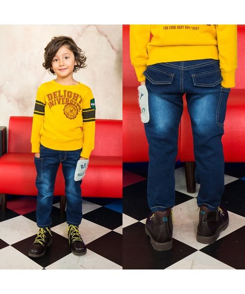 BREEZE（ブリーズ）の「ネット限定 サガラカーゴポケットパンツ（その他パンツ・キッズ・カーキ/インディゴブルー/マスタード・95/90/100/120/110/130/140/80）」の18枚目の写真