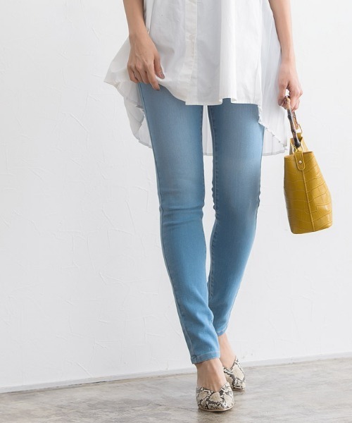 Pierrot(ピエロ)の「7サイズから選べるストレッチスキニーデニム(デニムパンツ・レディース・ブルー/ネイビー/グレー/ライトブルー/ブルー系その他2/ブルー系その他3/ブラック系その他/ブラック/グレー系その他/ブルー系その他/ホワイト/インディゴブルー・XX-LARGE/X-LARGE/X-SMALL/LARGE/SMALL/MEDIUM/XXX-LARGE)」の10枚目の写真