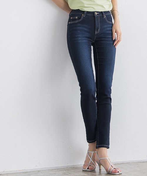 Pierrot(ピエロ)の「7サイズから選べるストレッチスキニーデニム(デニムパンツ・レディース・ブルー/ネイビー/グレー/ライトブルー/ブルー系その他2/ブルー系その他3/ブラック系その他/ブラック/グレー系その他/ブルー系その他/ホワイト/インディゴブルー・XX-LARGE/X-LARGE/X-SMALL/LARGE/SMALL/MEDIUM/XXX-LARGE)」の16枚目の写真