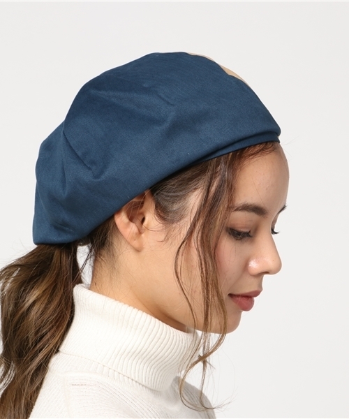 チャイハネ（チャイハネ）の「【チャイハネ】パッチワークベレー帽（ハンチング/ベレー帽・レディース・カーキ/ベージュ/ネイビー・FREE）」の8枚目の写真