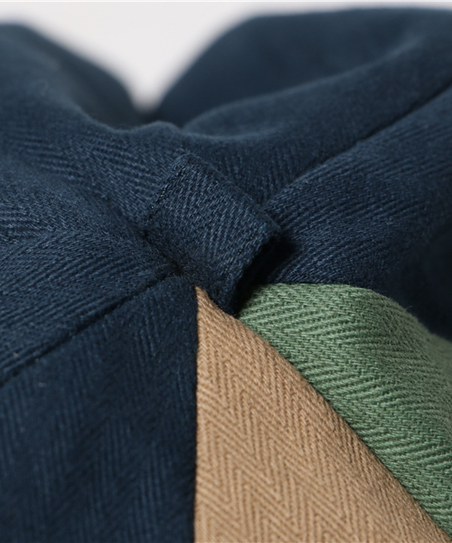 チャイハネ（チャイハネ）の「【チャイハネ】パッチワークベレー帽（ハンチング/ベレー帽・レディース・カーキ/ベージュ/ネイビー・FREE）」の10枚目の写真