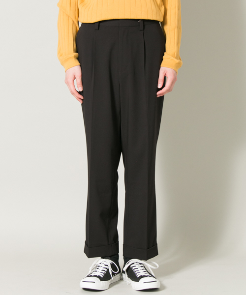 URBAN RESEARCH（アーバンリサーチ）の「UR T/Rギャバワンタックワイドパンツ（その他パンツ・メンズ・グレー/チャコールグレー/ブラック・LARGE/MEDIUM）」の15枚目の写真