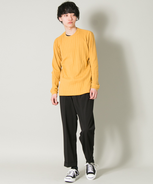 URBAN RESEARCH（アーバンリサーチ）の「UR T/Rギャバワンタックワイドパンツ（その他パンツ・メンズ・グレー/チャコールグレー/ブラック・LARGE/MEDIUM）」の18枚目の写真