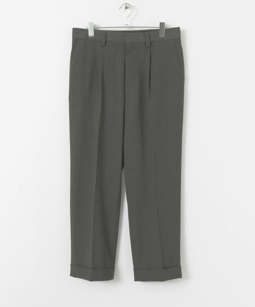 URBAN RESEARCH（アーバンリサーチ）の「UR T/Rギャバワンタックワイドパンツ（その他パンツ・メンズ・グレー/チャコールグレー/ブラック・LARGE/MEDIUM）」の11枚目の写真