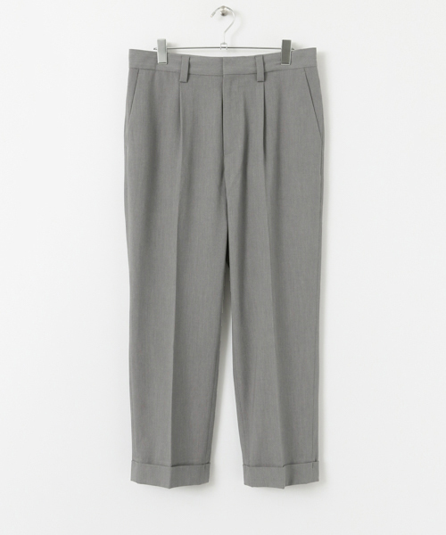 URBAN RESEARCH（アーバンリサーチ）の「UR T/Rギャバワンタックワイドパンツ（その他パンツ・メンズ・グレー/チャコールグレー/ブラック・LARGE/MEDIUM）」の12枚目の写真